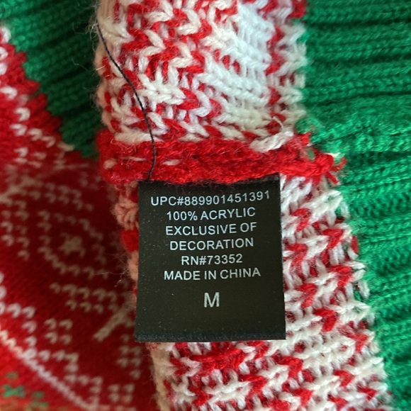 Very cool Ugly Christmas Sweater. Sequins flip naughty to nice. EUC. Size M - Picture 7 of 7